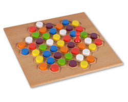 Tintas • The player who collects all seven pieces of one color wins the game. Get all seven!